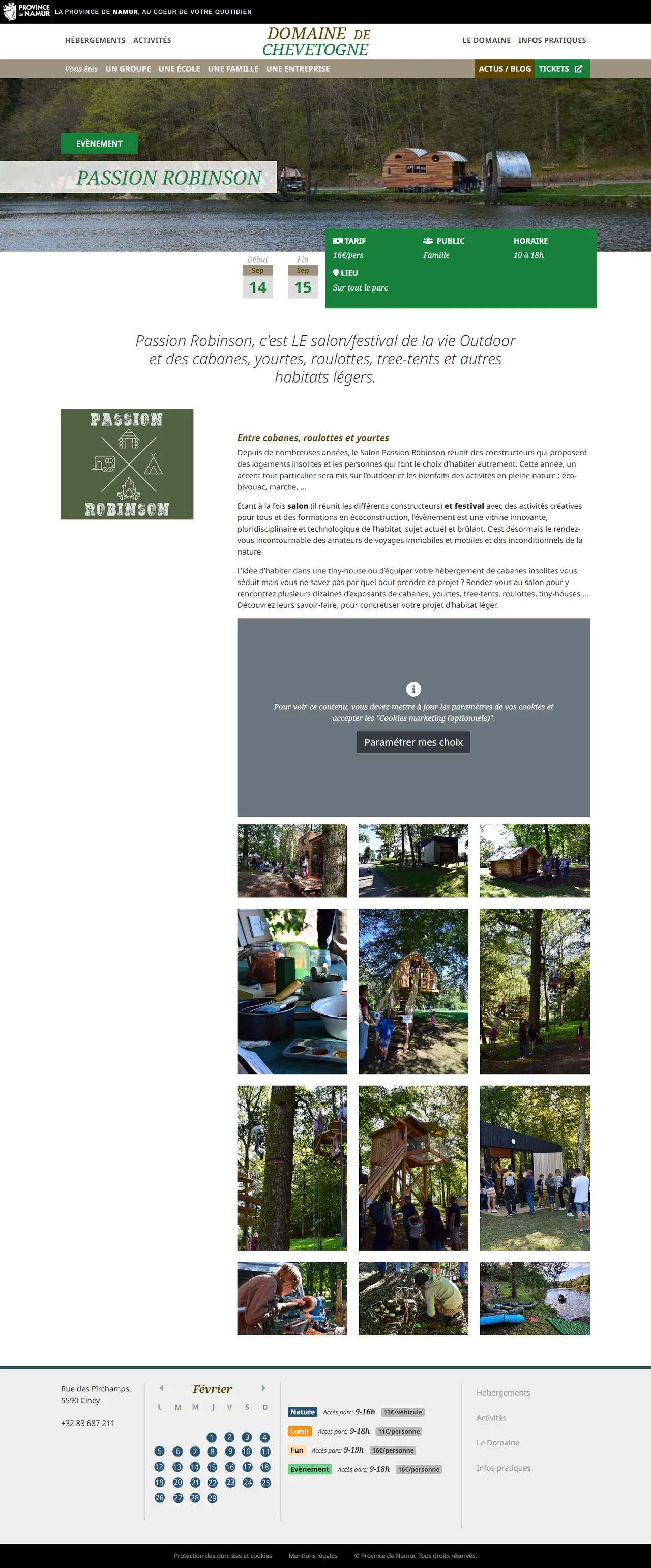 Domaine de Chevetogne : Un événement